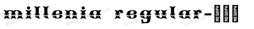 millenia regular字体转换